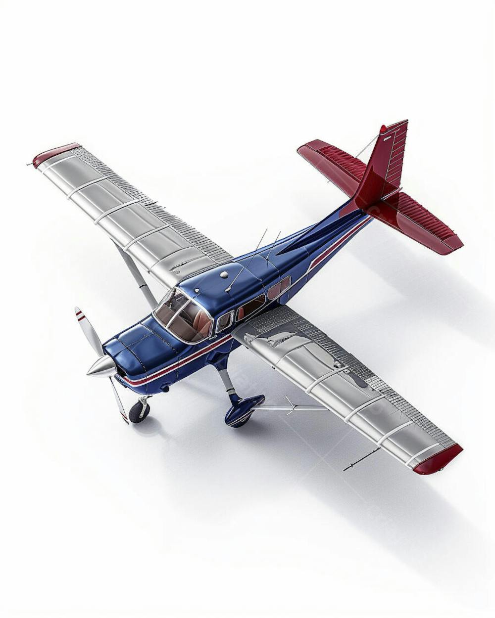 Avião Cessna em Perspectiva Isométrica