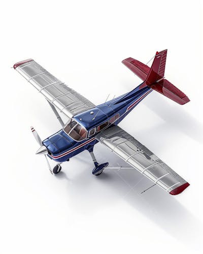 Avião Cessna em Perspectiva Isométrica