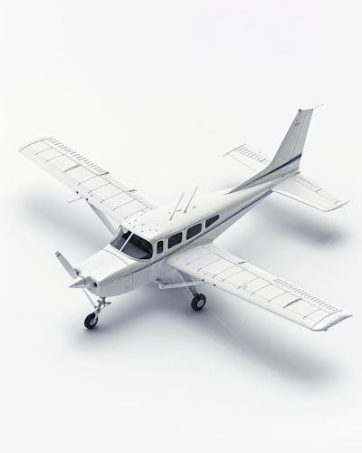 Avião Cessna em Perspectiva Isométrica