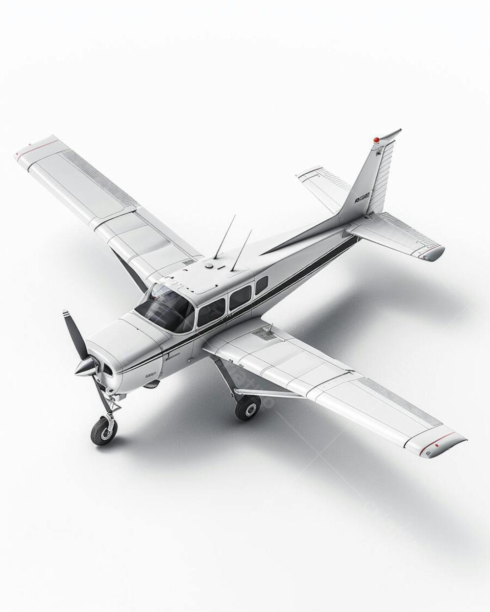 Avião Cessna em Perspectiva Isométrica