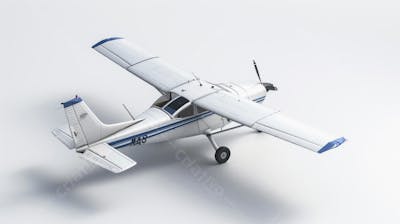 Avião Cessna em Perspectiva Isométrica