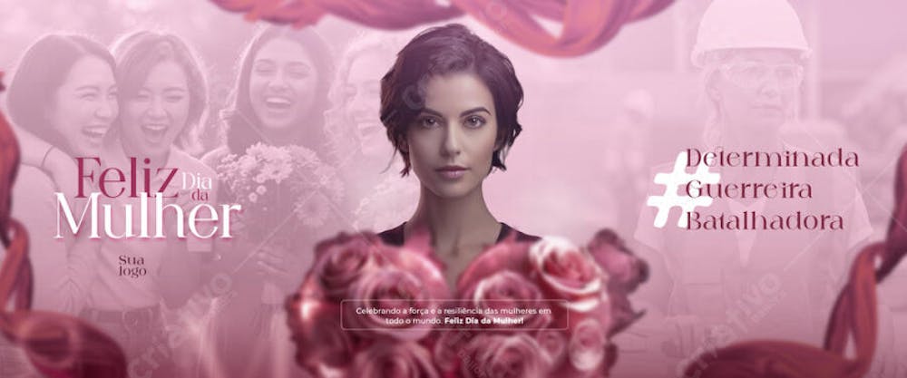 Carrossel dia internacional da mulher 8 de março