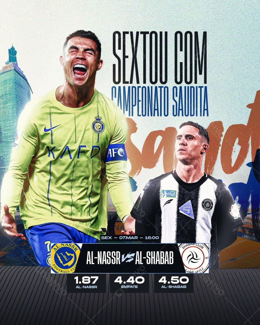 Flyer Campeonato Saudita PSD Editável