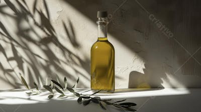 Garrafa de Azeite Artesanal com Iluminação Natural