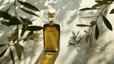 Garrafa de Azeite Artesanal com Iluminação Natural