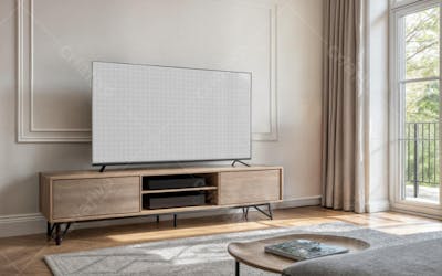 Televisão Smart PSD editável Mockup