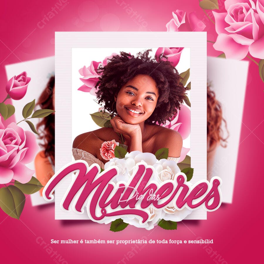 Flyer Dia Internacional da Mulher PSD Editável