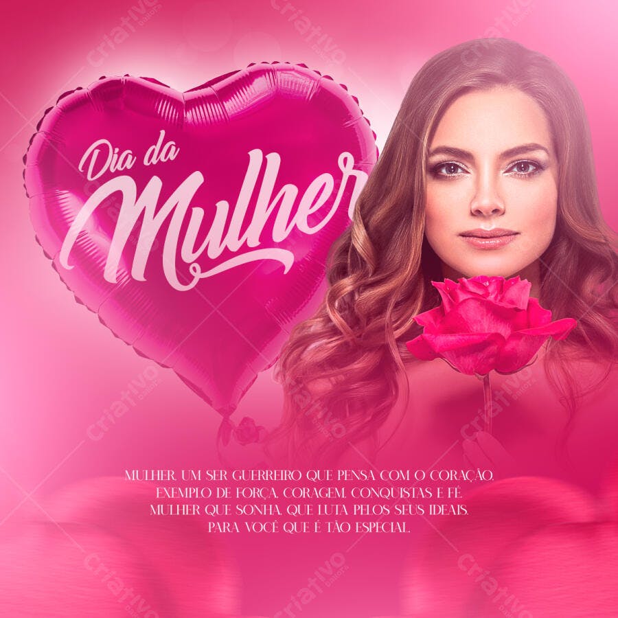 Flyer Dia Internacional da Mulher PSD Editável
