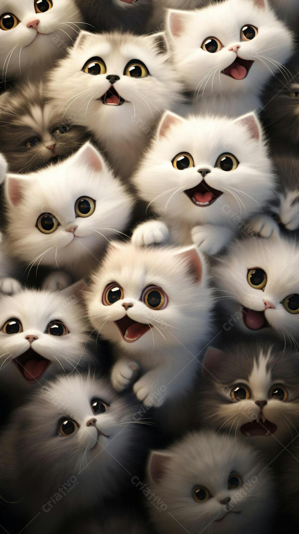 Filhotes de Gatos Fofos - Imagem Adorável e Divertida