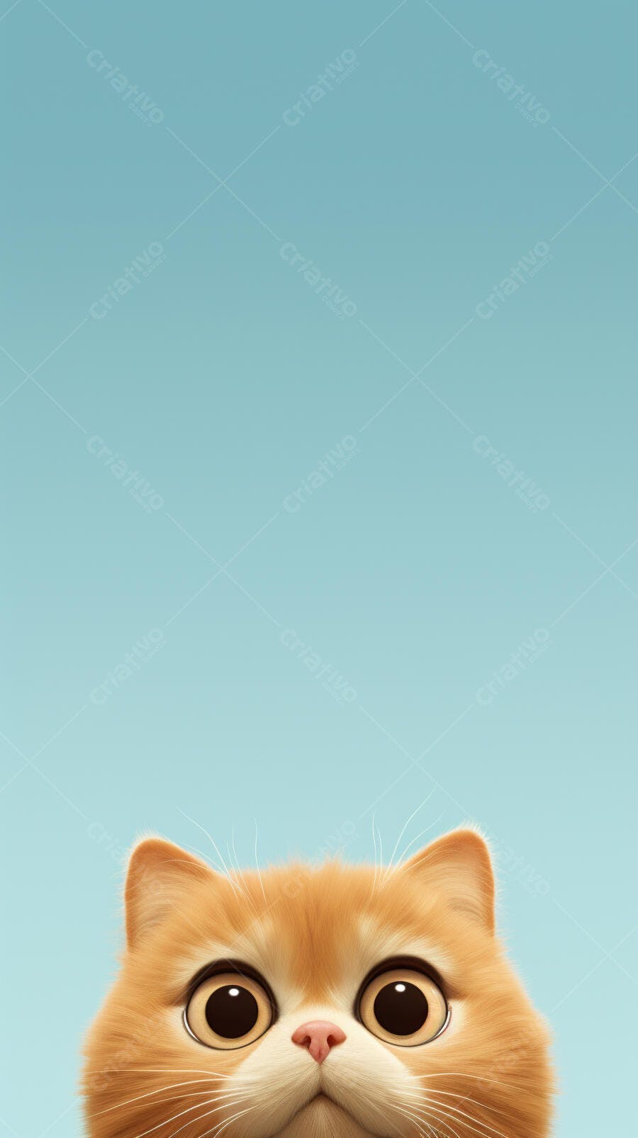 Gatinho Laranja Olhando Curioso