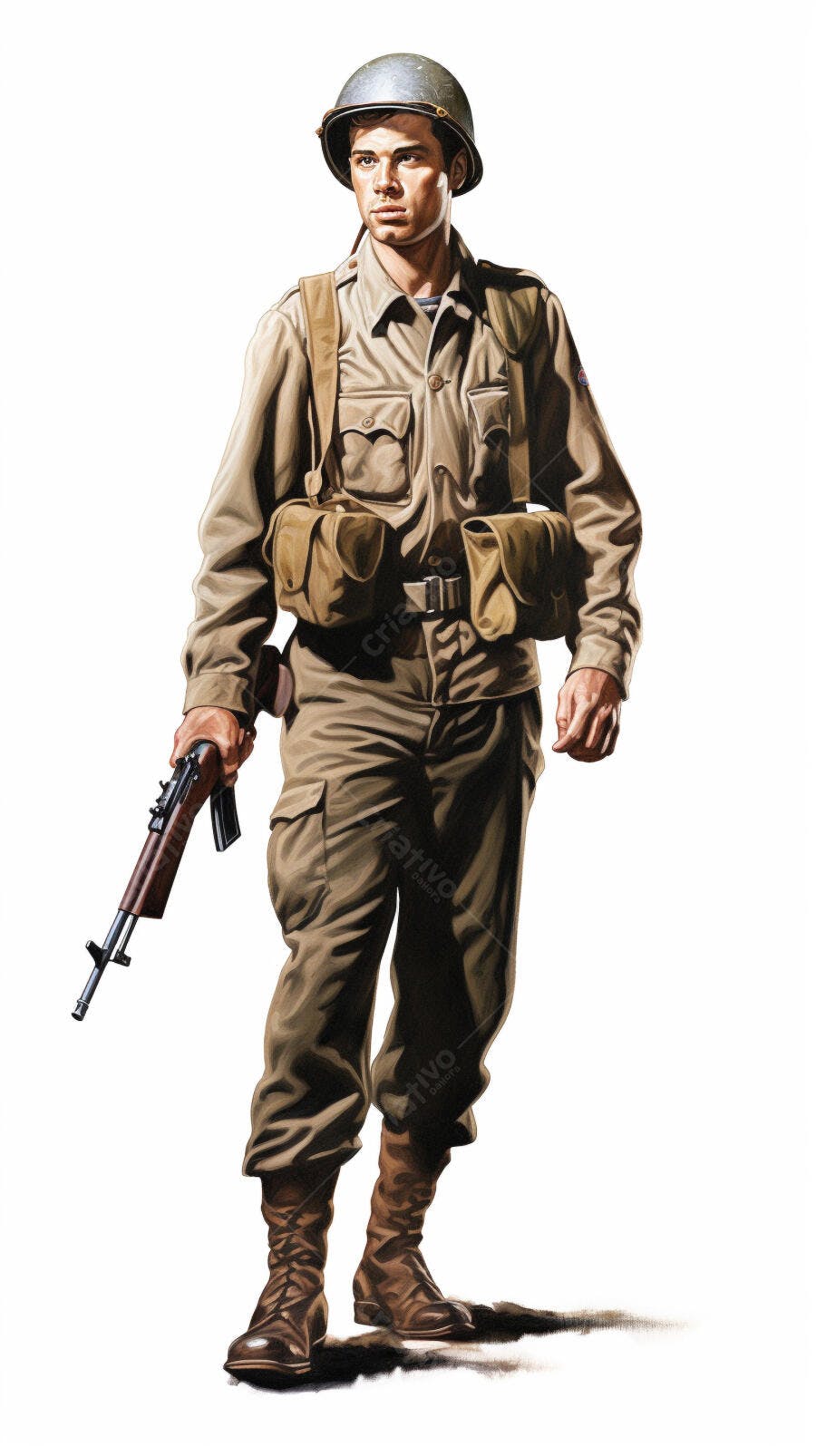 Soldado americano Segunda Guerra Mundial