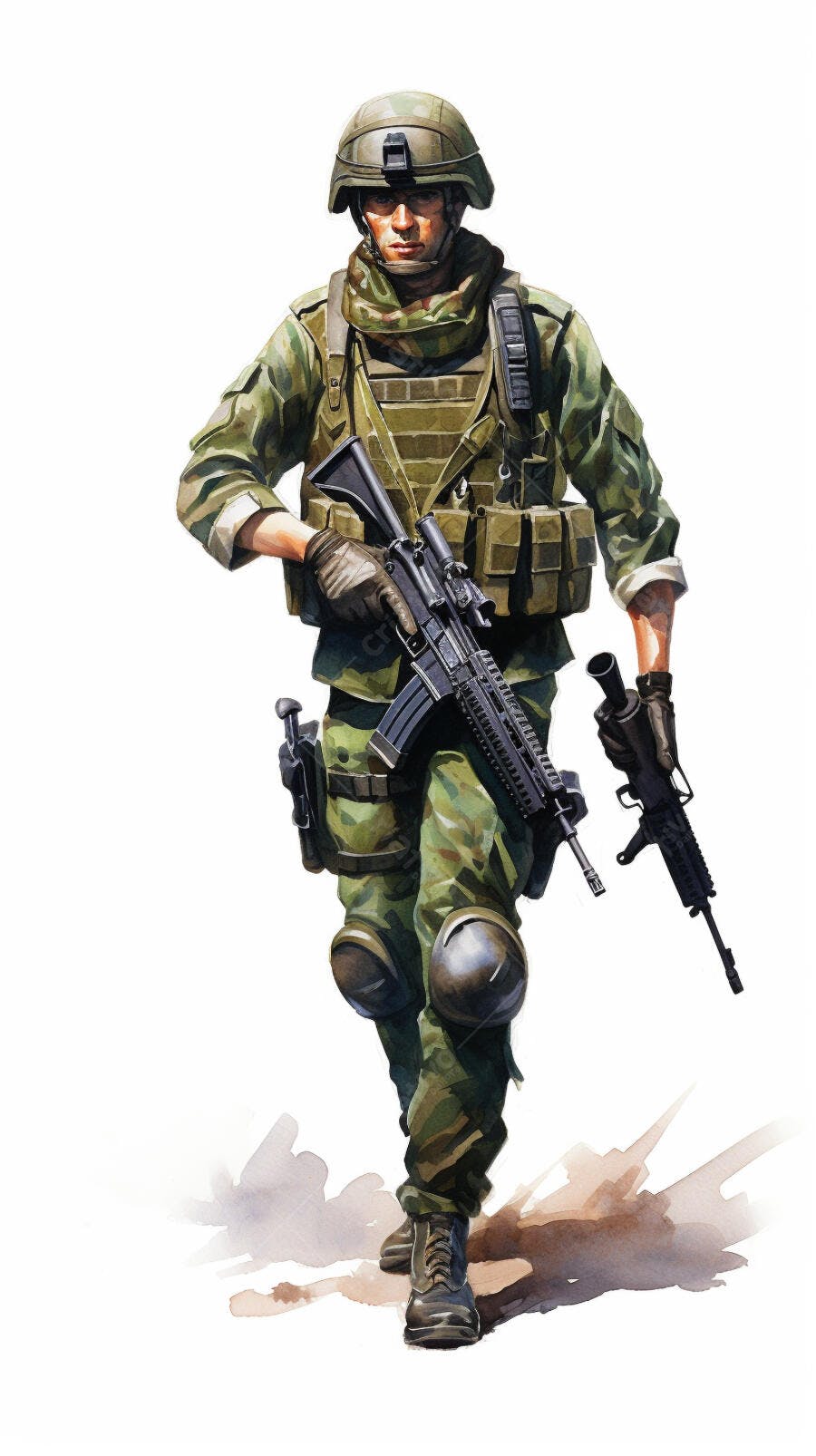 Soldado em Patrulha Uniforme Militar
