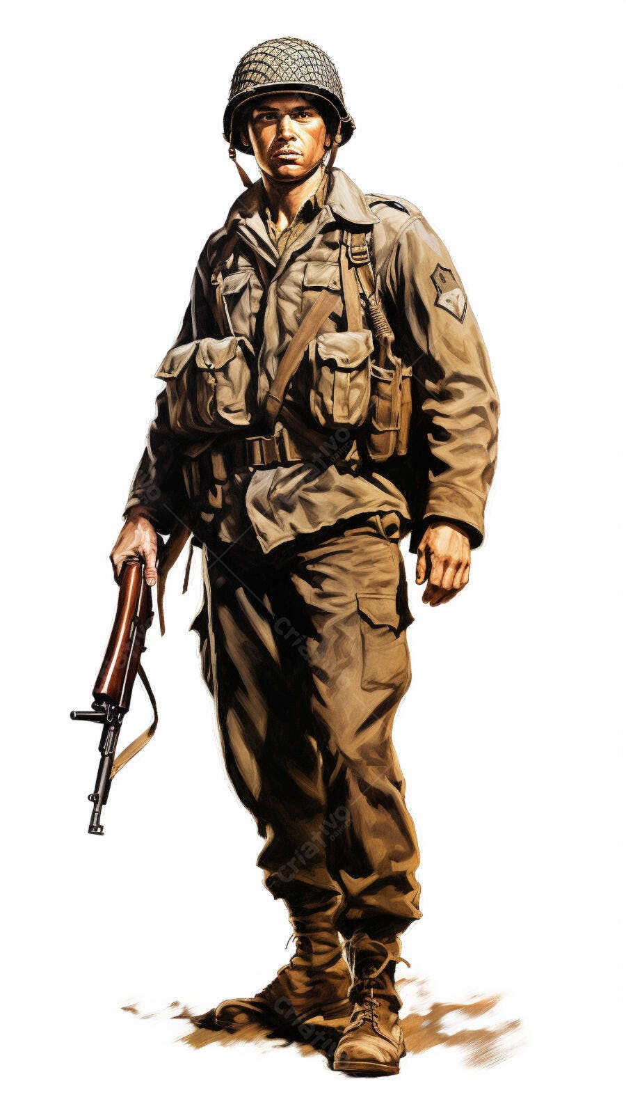 Soldado americano Segunda Guerra Mundial
