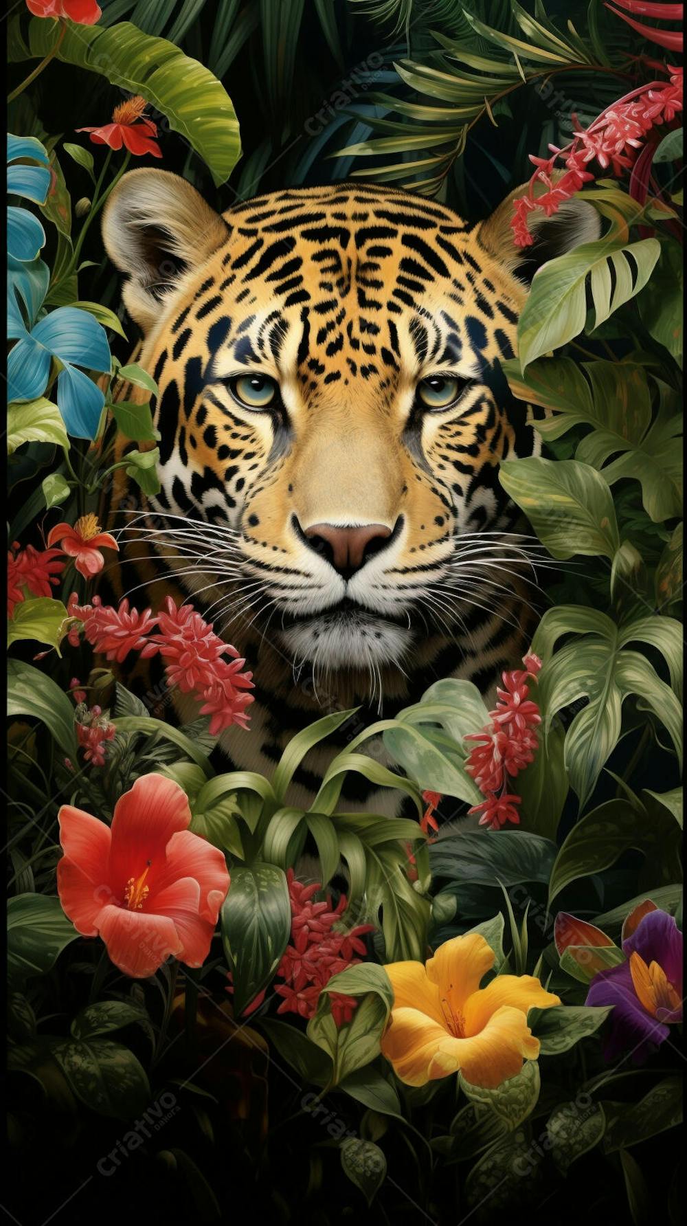 Tigre Majestoso - O Rei da Selva em Seu Habitat Natural