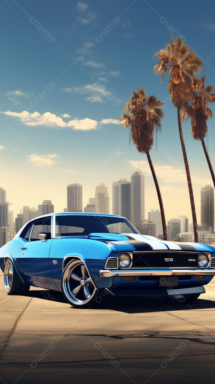 Chevrolet Camaro Azul Califórnia