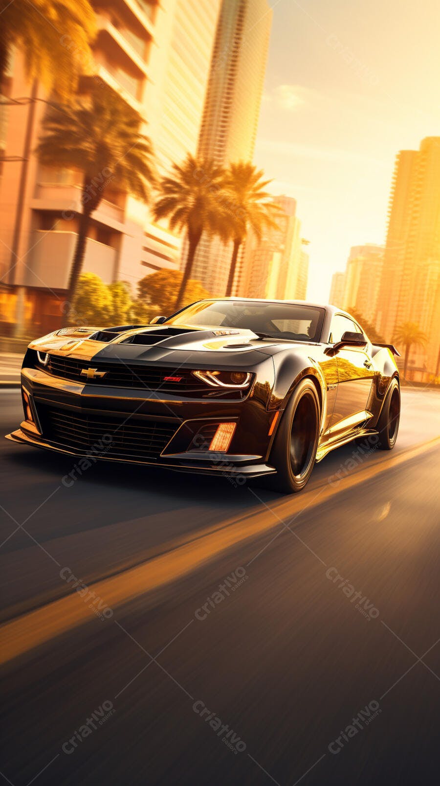 Chevrolet Camaro ZL1 no entardecer