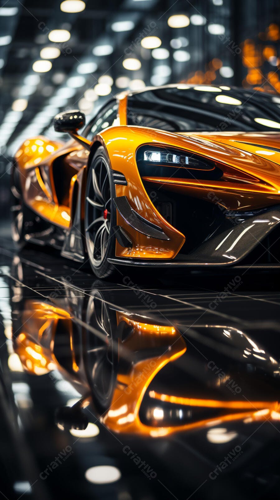 McLaren Dourada em Show de Carros