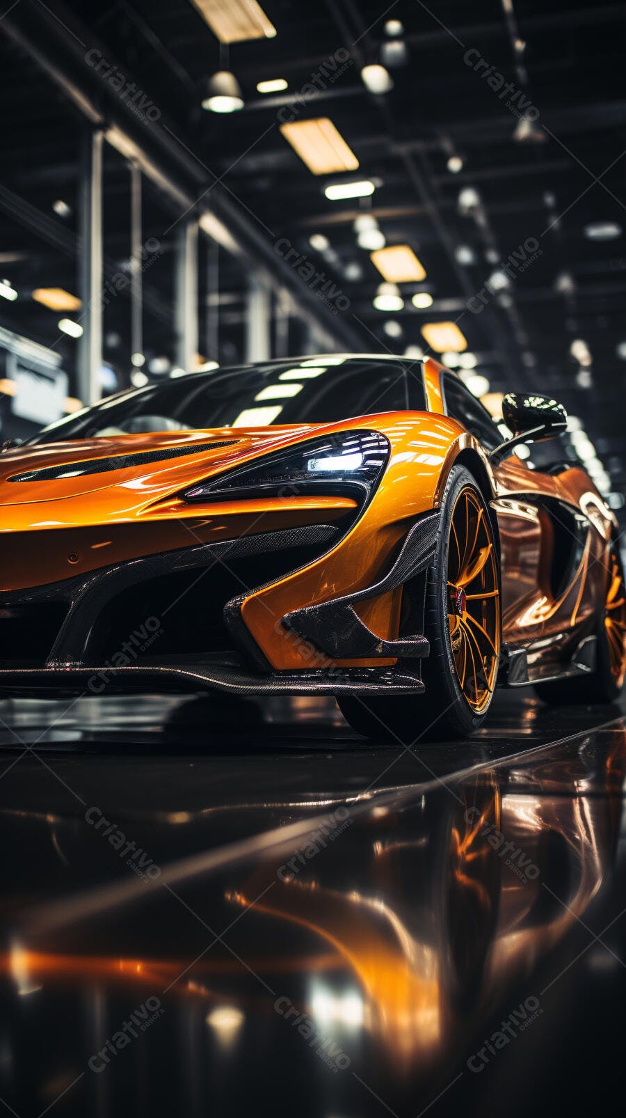 McLaren Dourada em Show de Carros