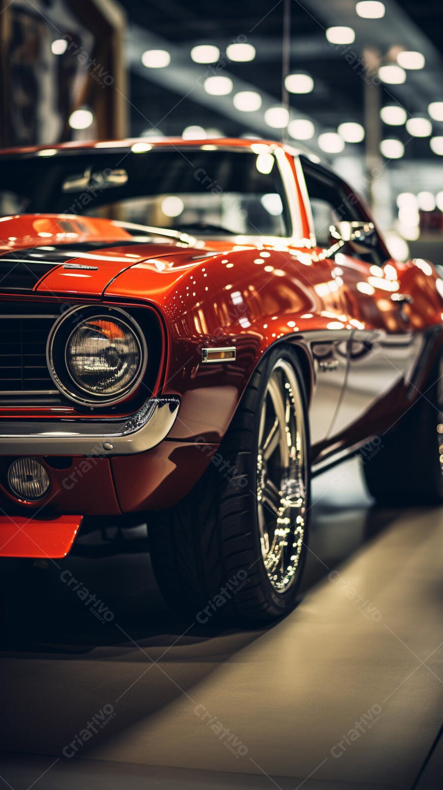 Muscle Car Vermelho Clássico
