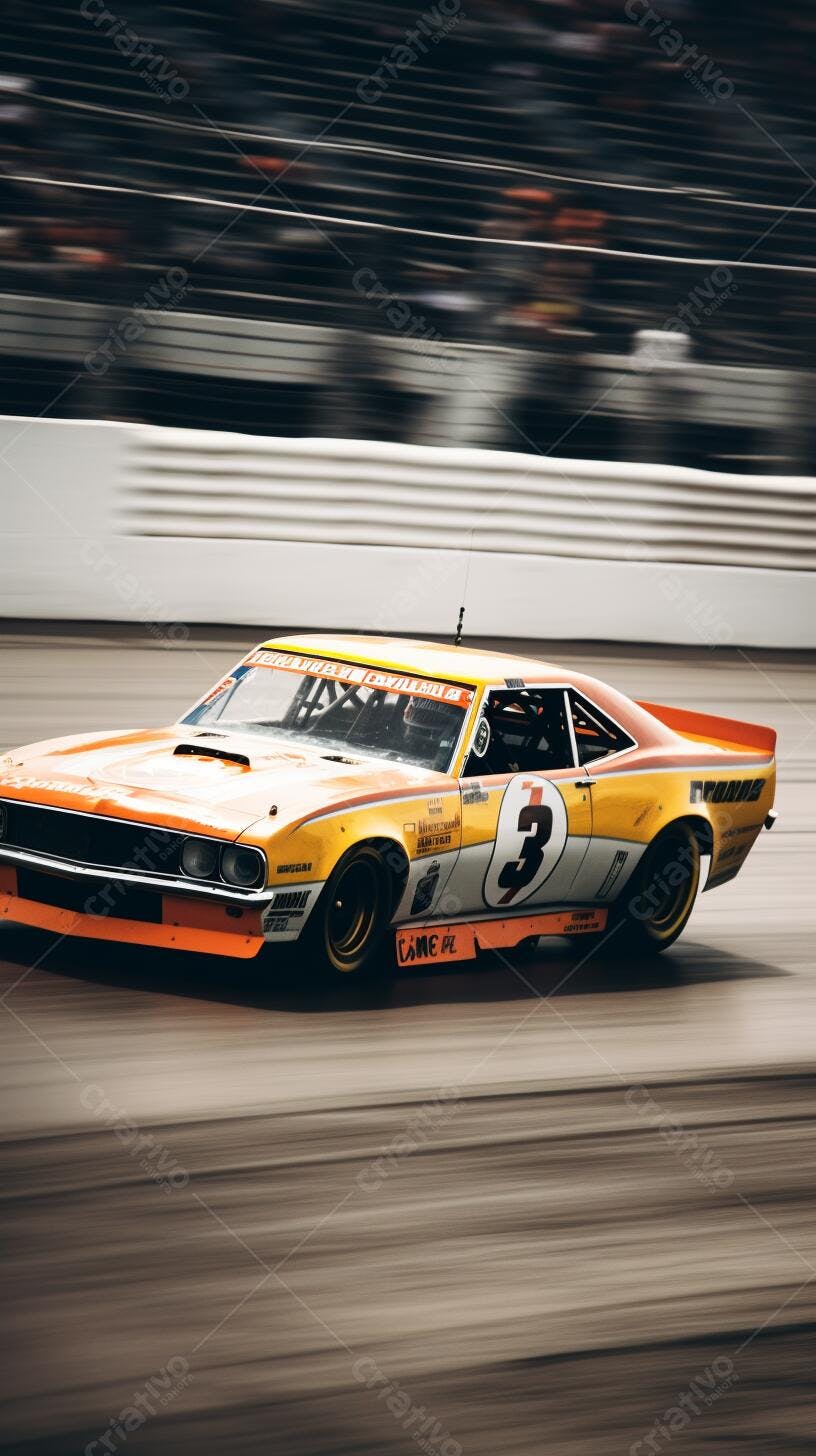 Chevrolet Camaro #3 em corrida de alta velocidade