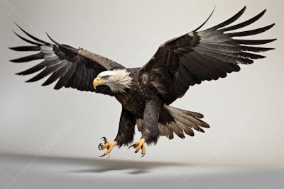 Águia majestosa em pose imponente