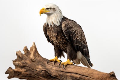 Águia majestosa em pose imponente