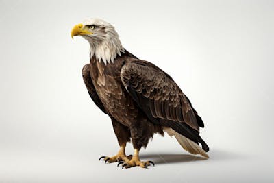 Águia majestosa em pose imponente