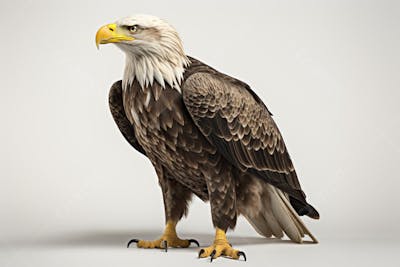 Águia majestosa em pose imponente
