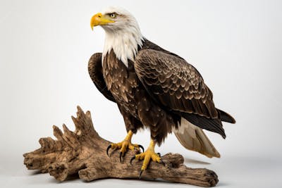 Águia majestosa em pose imponente