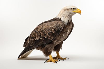 Águia majestosa em pose imponente