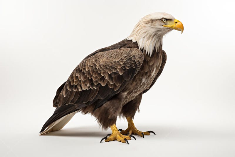 Águia majestosa em pose imponente
