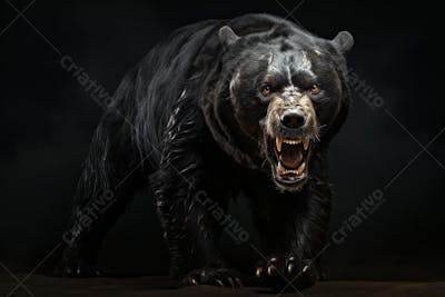 Urso imponente na natureza
