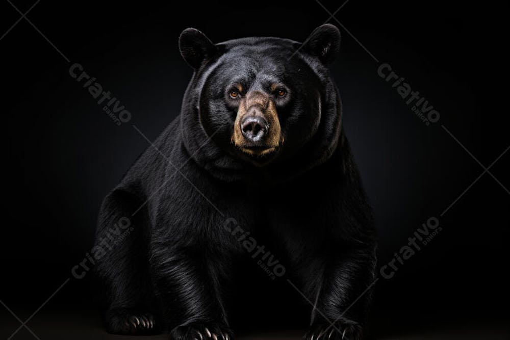 Urso imponente na natureza