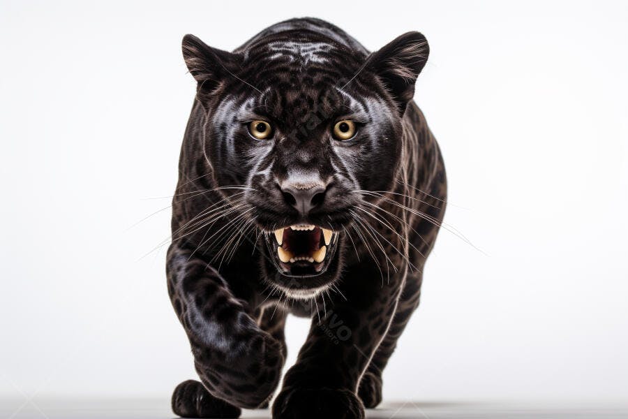 Pantera Negra Rugindo Ferozmente