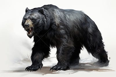 Urso imponente na natureza
