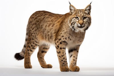 Lince em posição de alerta