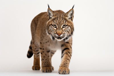 Lince em posição de alerta