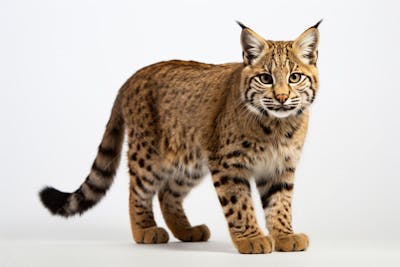 Lince em posição de alerta