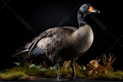 Ganso-do-Canadá em seu habitat natural