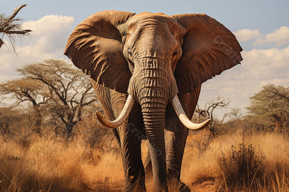 Elefante isolado sobre fundo branco