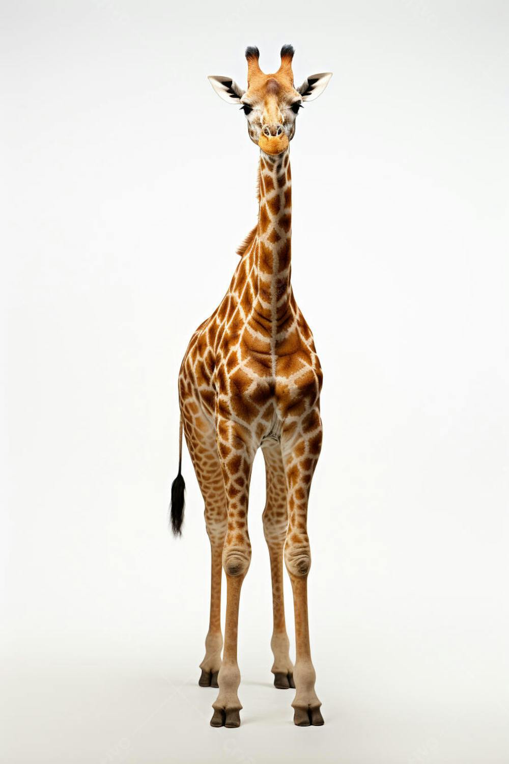 Girafa isolada sobre fundo branco
