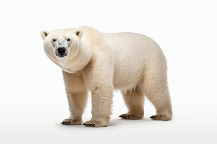 Urso Polar em fundo branco