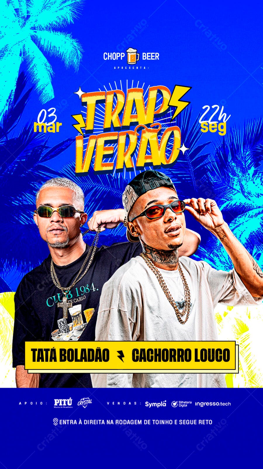 Flyer Festa Trap Verão 03 de Março PSD Editável