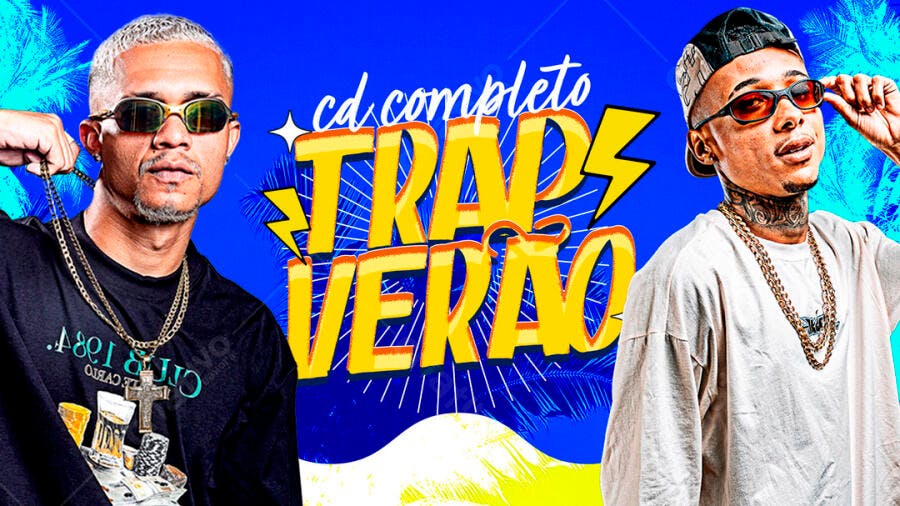Capa de CD Trap Verão PSD Editável