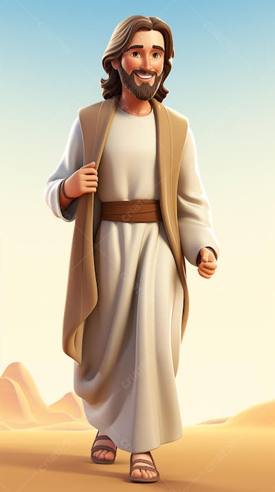 Retrato divino de Jesus com luz radiante ao fundo