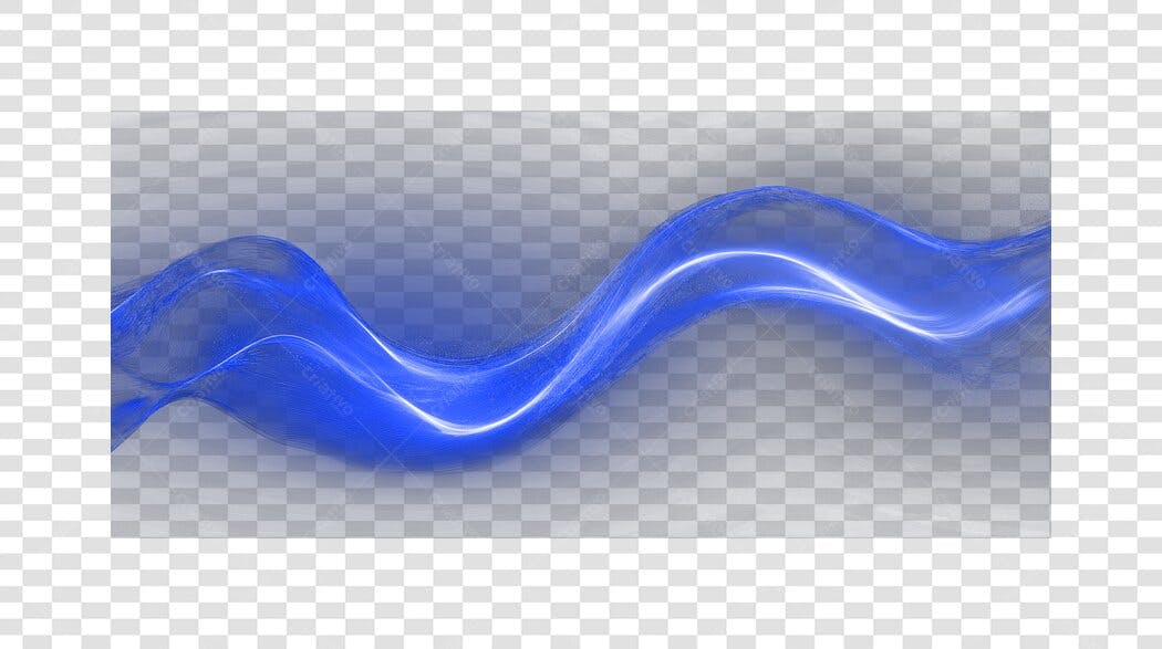 Banner abstrato azul PNG com fundo transparente