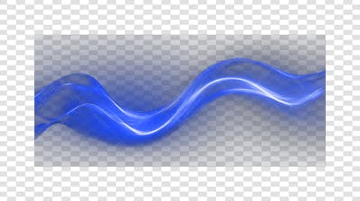 PNG Onda de Energia Brilhante Azul