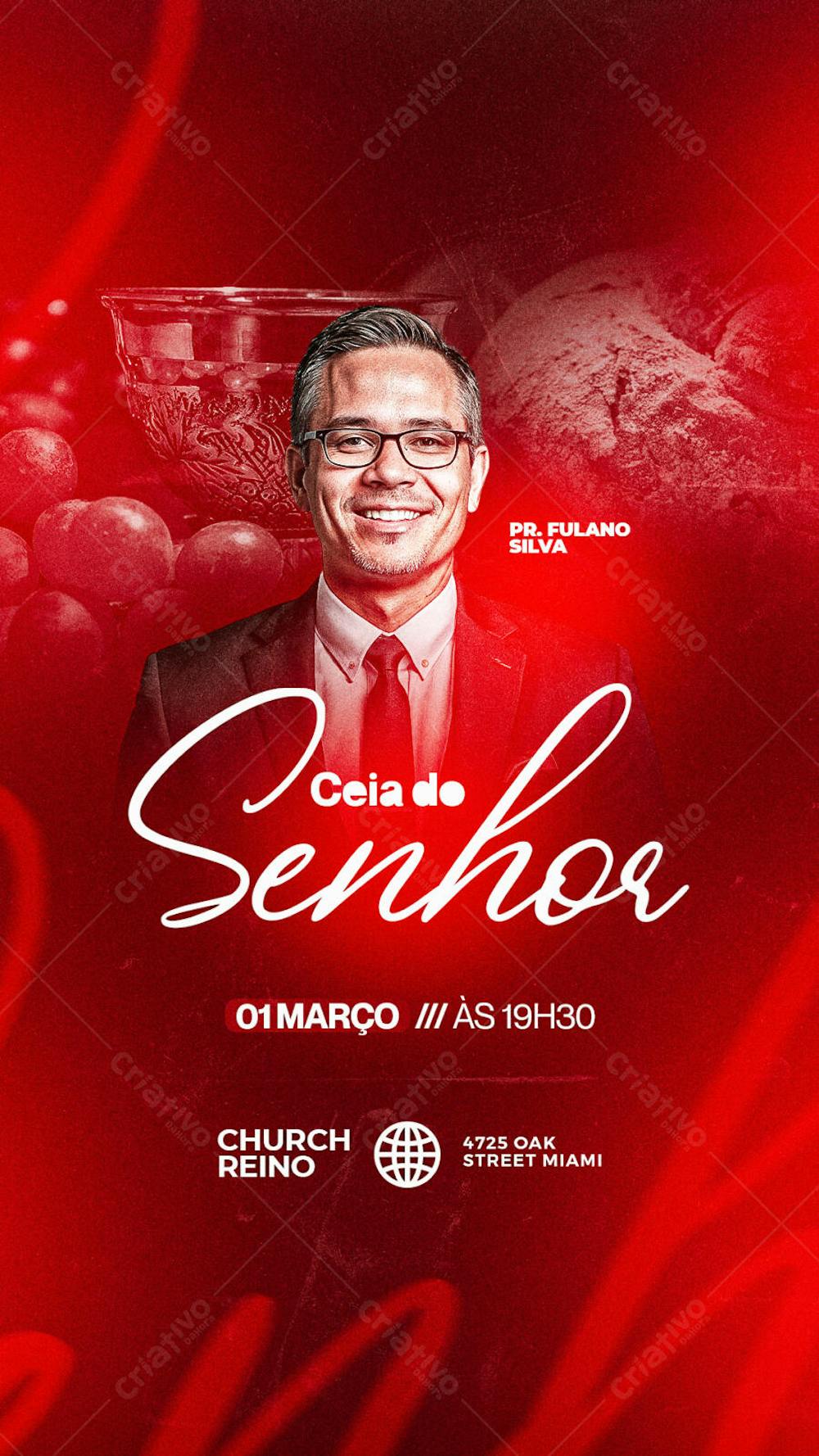 Flyer Ceia Do Senhor Story