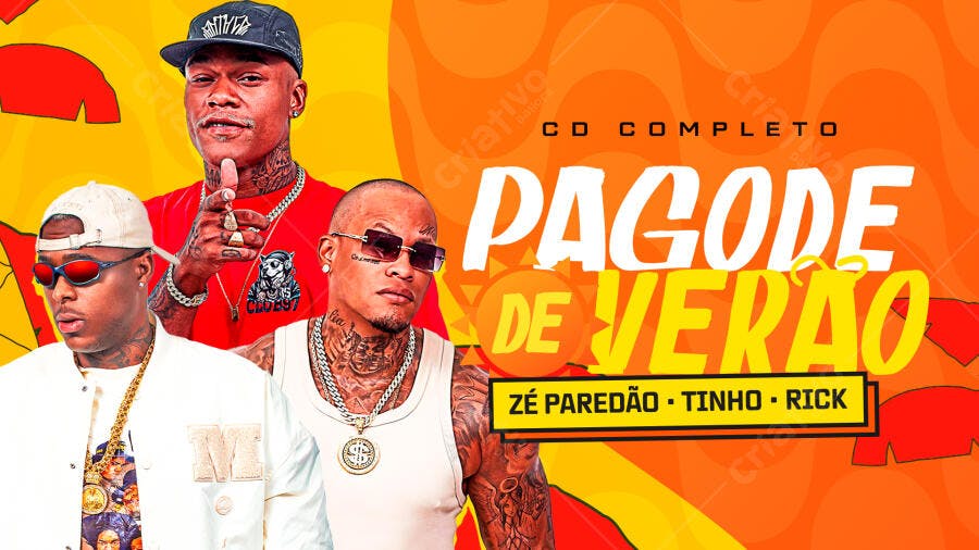 Flyer Pagode de Verão PSD Editável