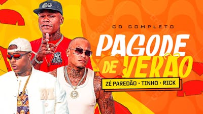 CARD FLYER THUMBNAIL YOUTUBE PAGODE DE VERÃO PSD EDITÁVEL